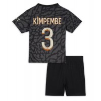 Paris Saint-Germain Presnel Kimpembe #3 Replica Third Minikit 2023-24 Short Sleeve (+ pants)